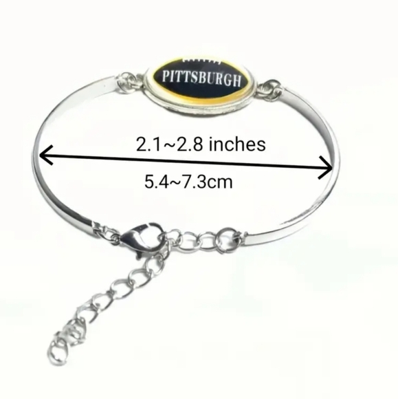NFL Pittsburgh Steelers Adjustable Bracelet - Picture 2 of 2